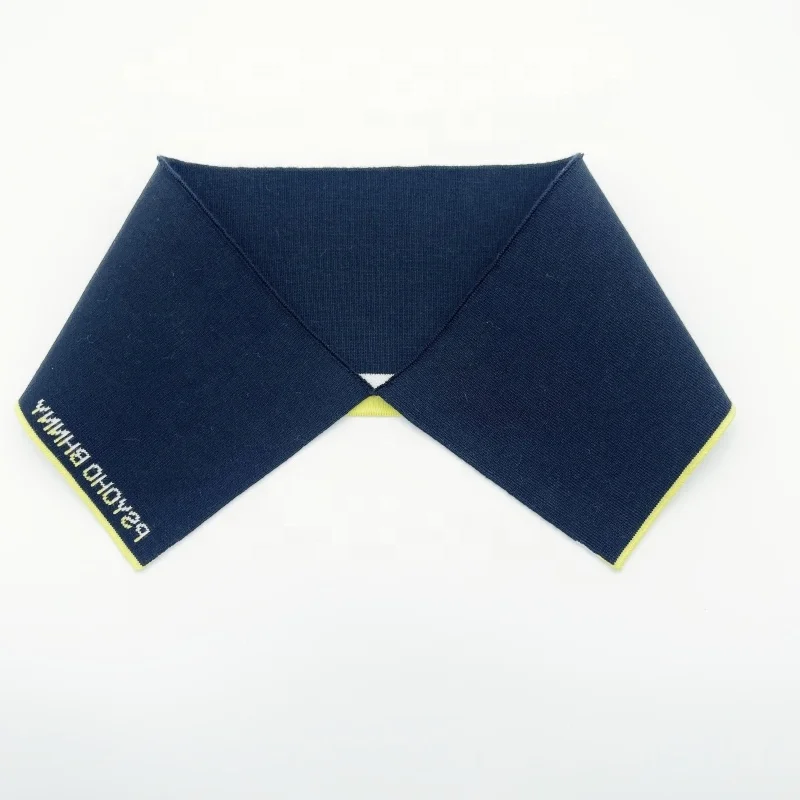 OEM Eco-friendly neckline knitting rib knit collar use as Polo Shirt garment accessory