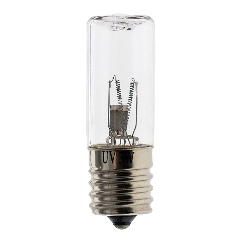 UV3 E14 E17 Base 3W uv disinfection lamp for disinfection cabinet 185nm 253.7nm germicidal uv lamp