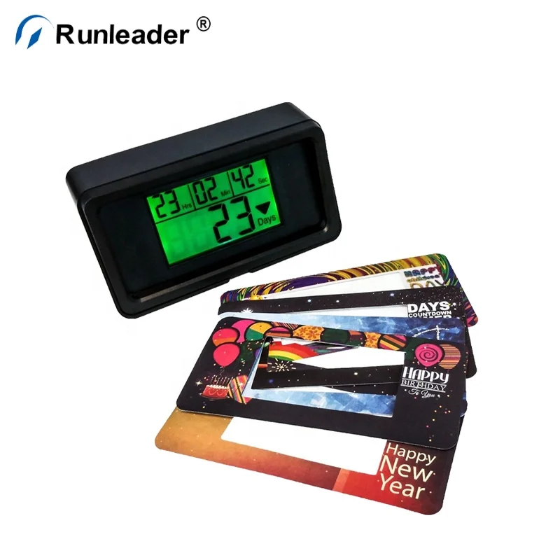 Runleader Count Down Timers Digital Day Counter High Event Timer Indoor gift For Company Celebration Days Counter