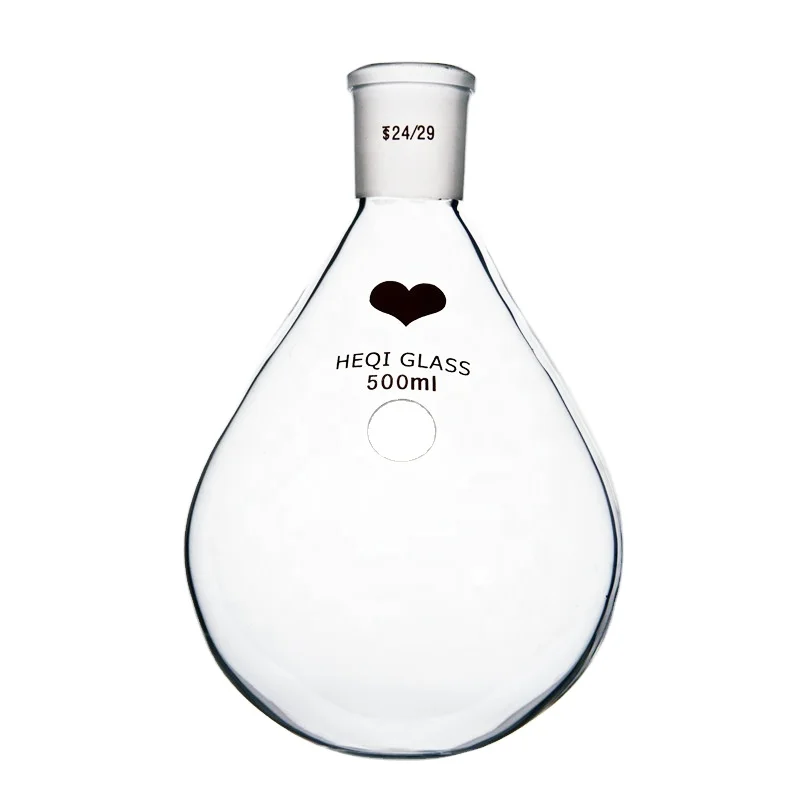 Lab Glassware High Boro 3.3  Round Bottom Single Joint Schlenk Flask