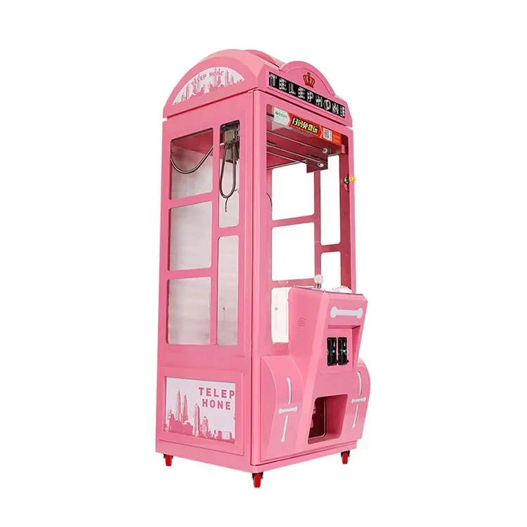 Threeplus Coin Catcher Telephone Arcade Game Claw Machine for Maquinas De Garra