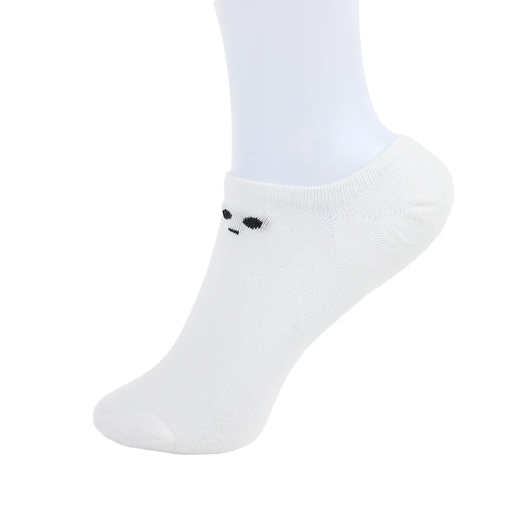 Wholesale White Minimalist Socks Unisex Spring Summer Short Sleeves Socks Funny Sweat Absorbing Thin Sports Low Top Sock