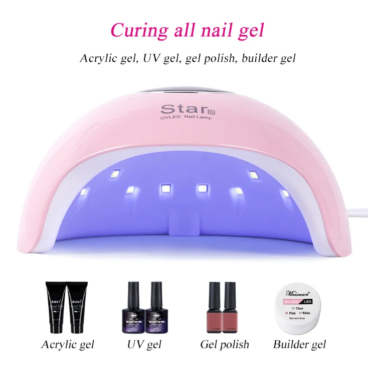 
2020 Fast delivery gel Polish 36W Quick-drying with fan sunuv uv led light lamp nail dryer 