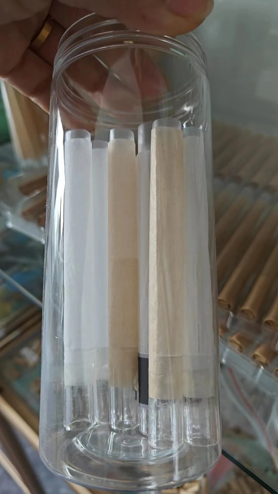 hot products made pre rolled roll straight tube cigar rolling paper band custom print logo for smoking with glass joint filter