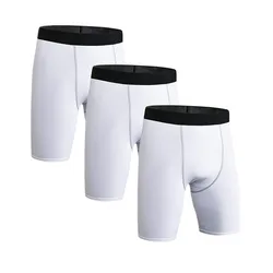 Clothing Base Layer Thermal Mens Boys Sport shorts Compression Wear Running Basketball Training Tights Fitness Short Trousers