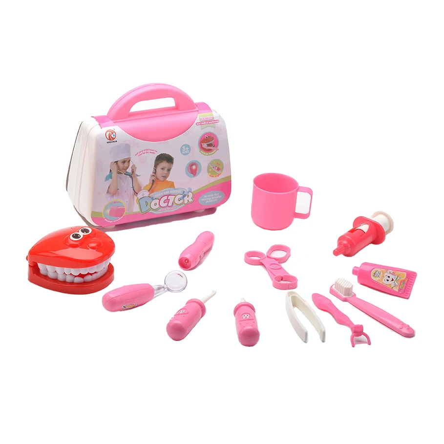 2024 Kids play dentist tool toys medical toys 13 Pieces medical kits tool play set doctor toy for girl gift