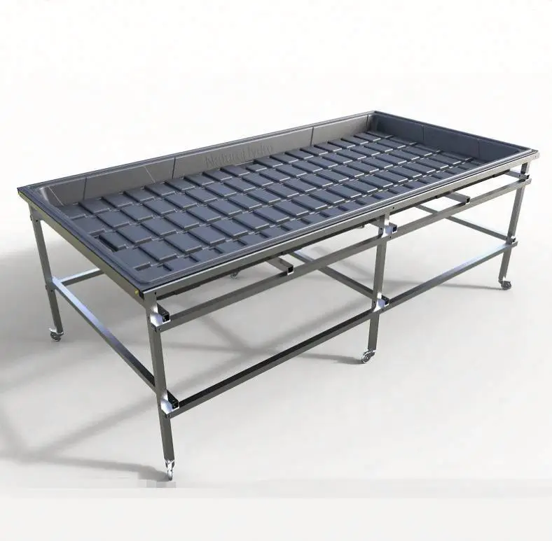 Mobile Hydroponic Rolling Benches Vertical Grow Racks for Sale