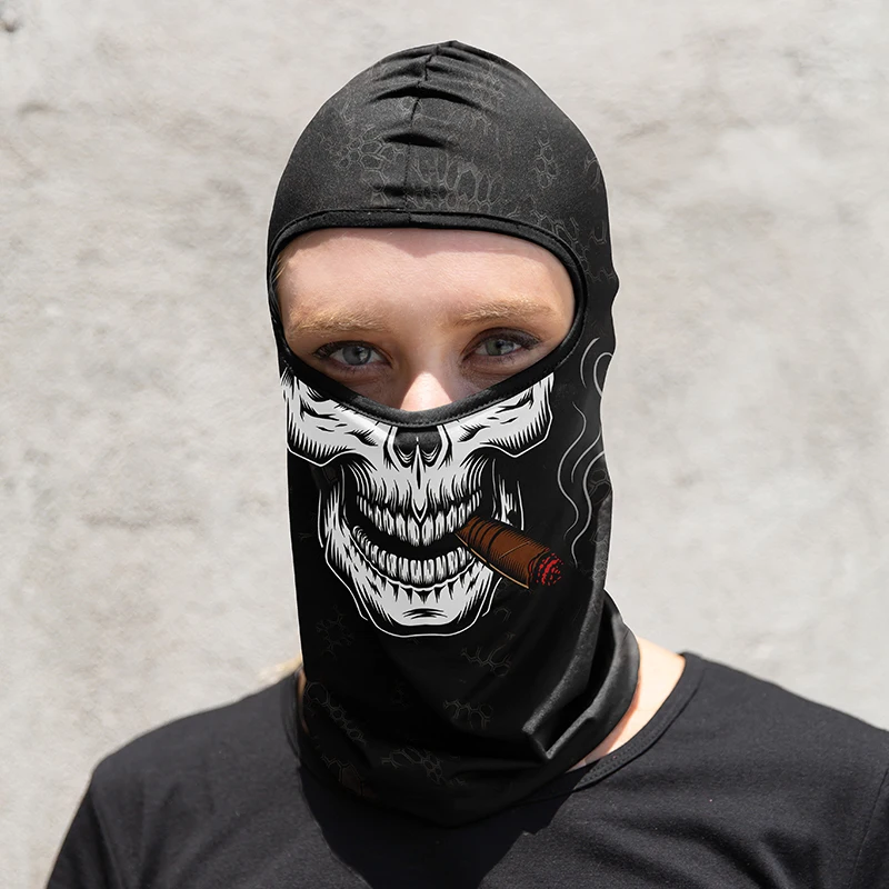 OEM Windproof Motorcycle Hood 1 Hole Sunscreen Ski Maskss Face Ninja Mask Cycling Balaclava Hats