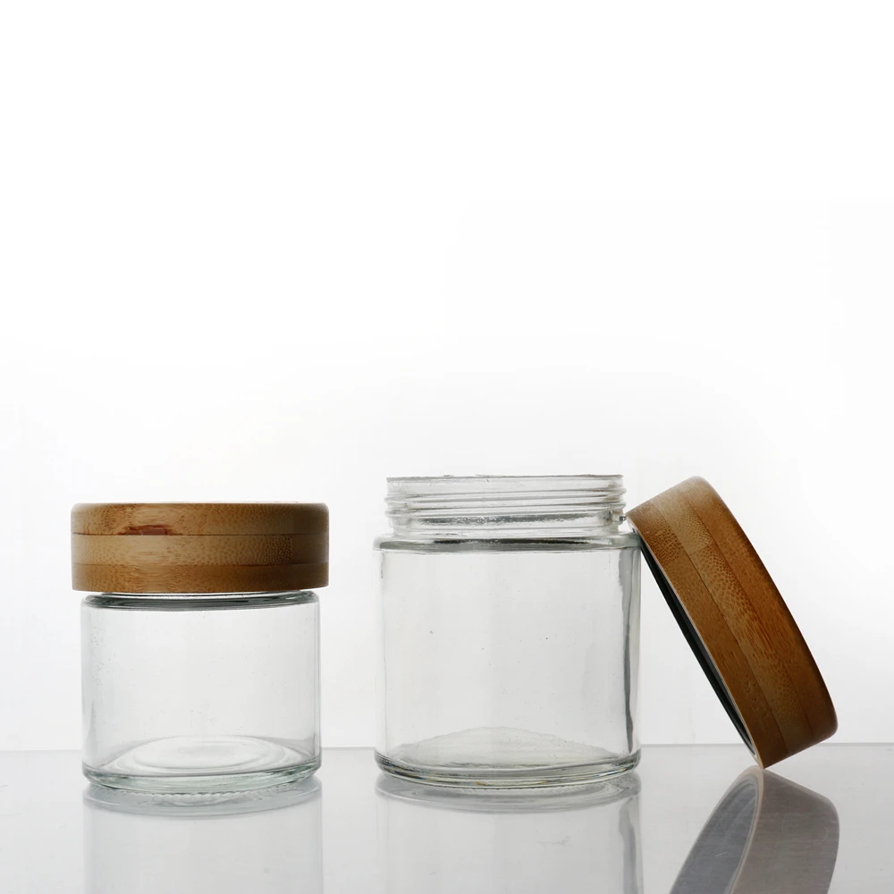 Wholesale 1oz 2oz 3oz 4oz 5oz 6oz eco-friendly packaging bamboo cream jar aluminum jar