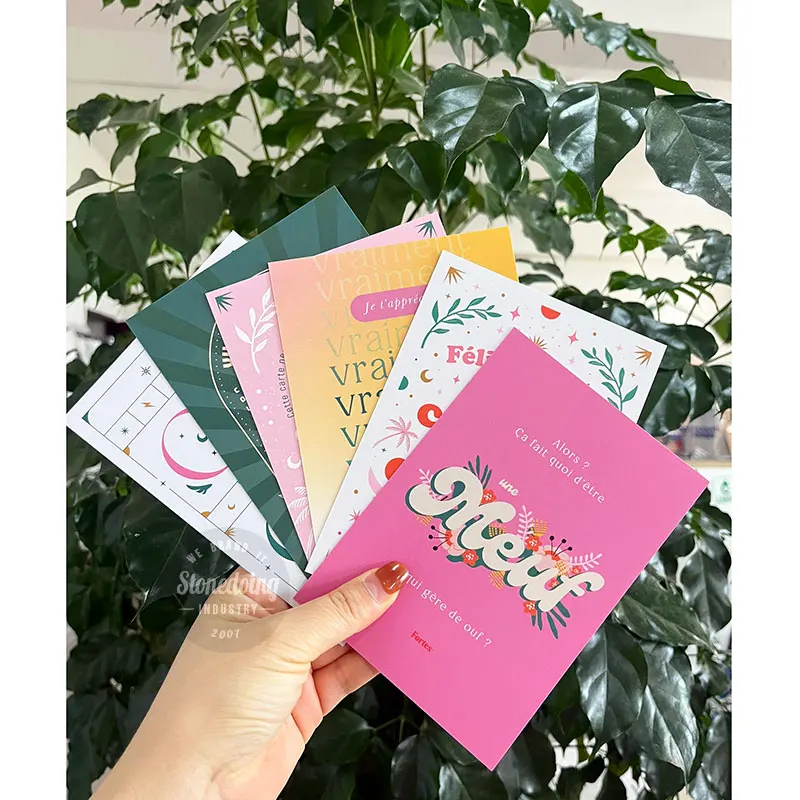 Top Quality Luxury Custom Gold Foiled Logo Business Card Advertising Postcard Greeting Cards Company Promotion Thank You Card