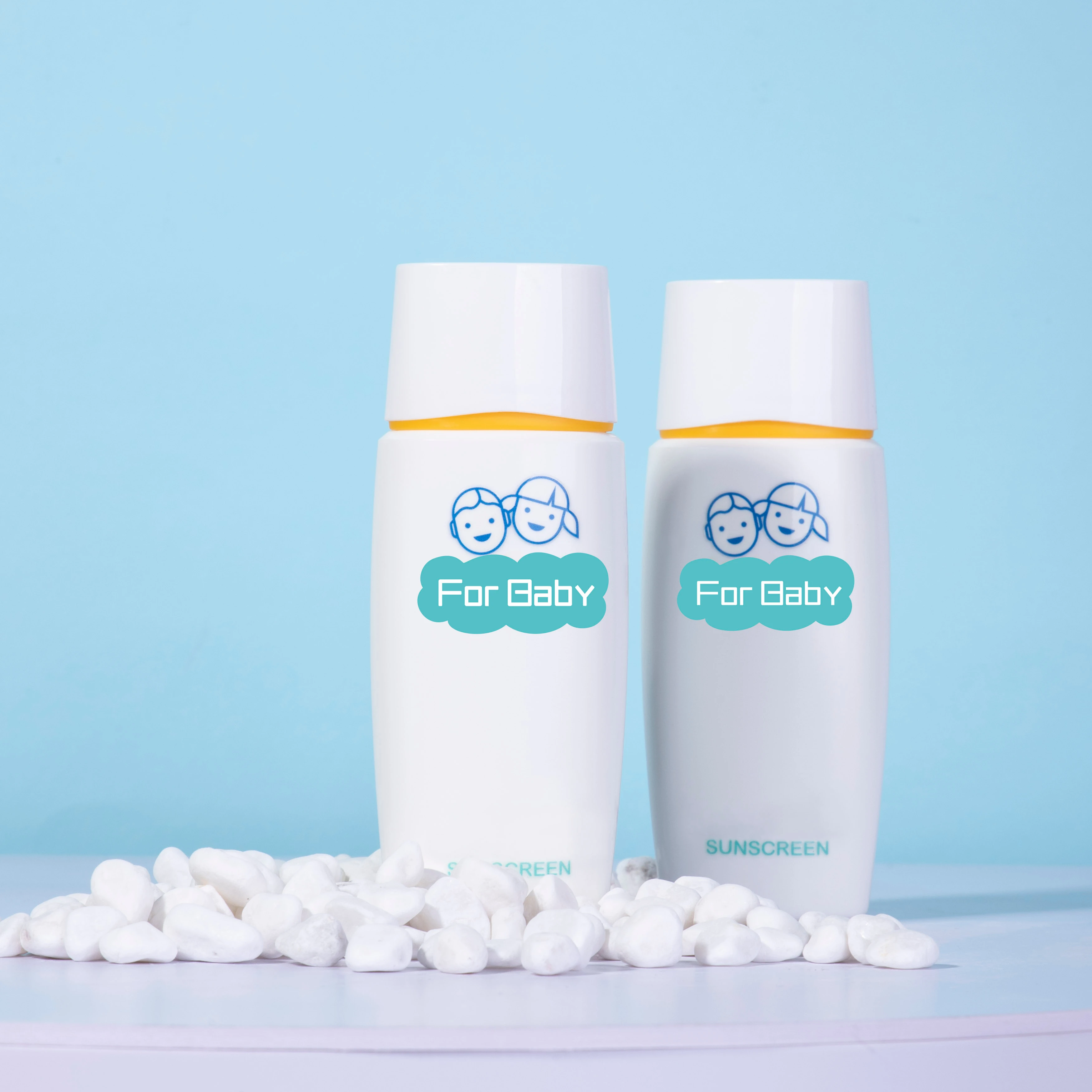 Private Label Natural SPF30+ Baby Sunscreen Lotion UVA UVB Protection Water Resistant Non Allergenic