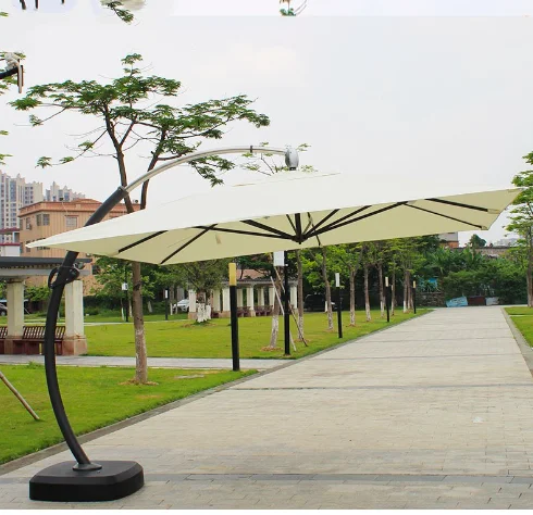 High quality outdoor backyard pool side garden patio 10ft roma led light solar panel power umbrella