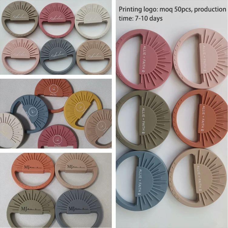 2021 New Design Newborn Luxury Organic Chew Christmas Gift Box Food Grade Silicone Baby Teether Set