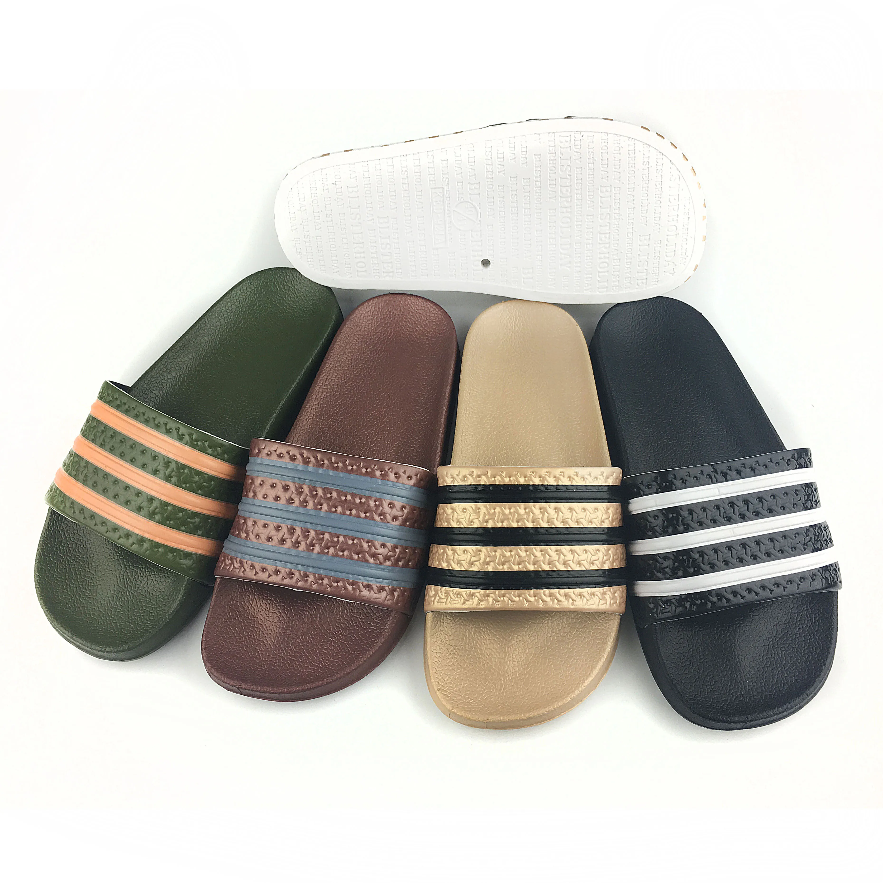 fashion sandal design latest design mens sandal slide PVC custom  logo slippers for women