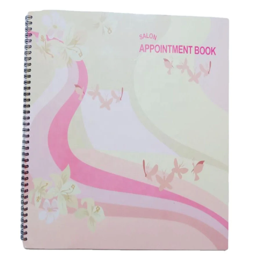 High quality New 100 pages thick paper 8 column nail salon weekly appointment book