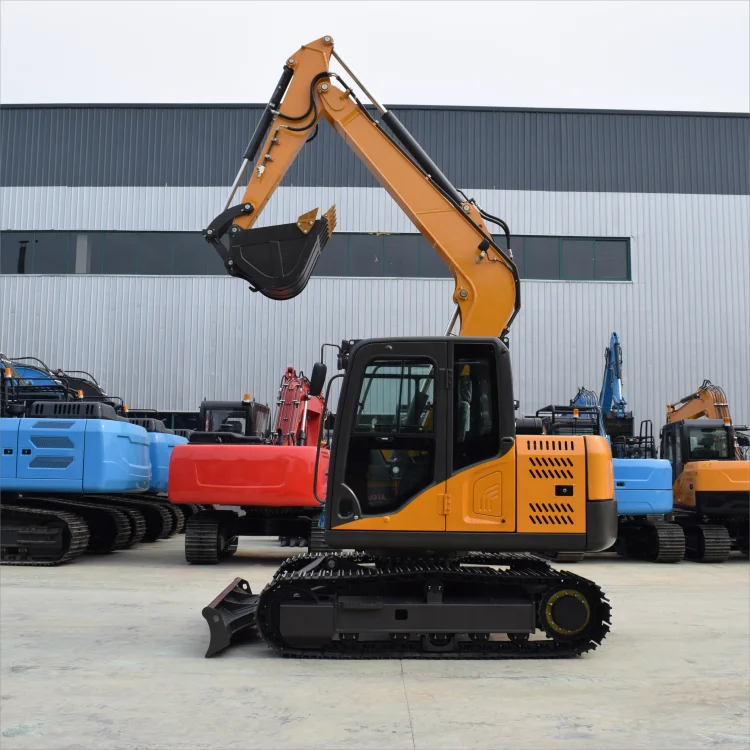 New design Hydraulic Crawler 7.5 ton Wheel Excavator Used Import Engine EPA/CE 8 9 10 ton Four-Wheel Diesel  Drive Excavator
