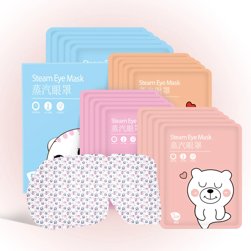 Heated Disposable Eye Mask Heat Steam Self Heating Sleep Hot Commpress Eye Patch Warming Eyemask Customized