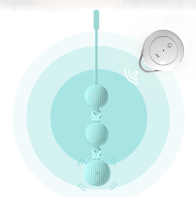 Gold Kegel Ball Safe Silicone Vibrator Ben Wa Remote Remot Controlled Kegel Balls App Control