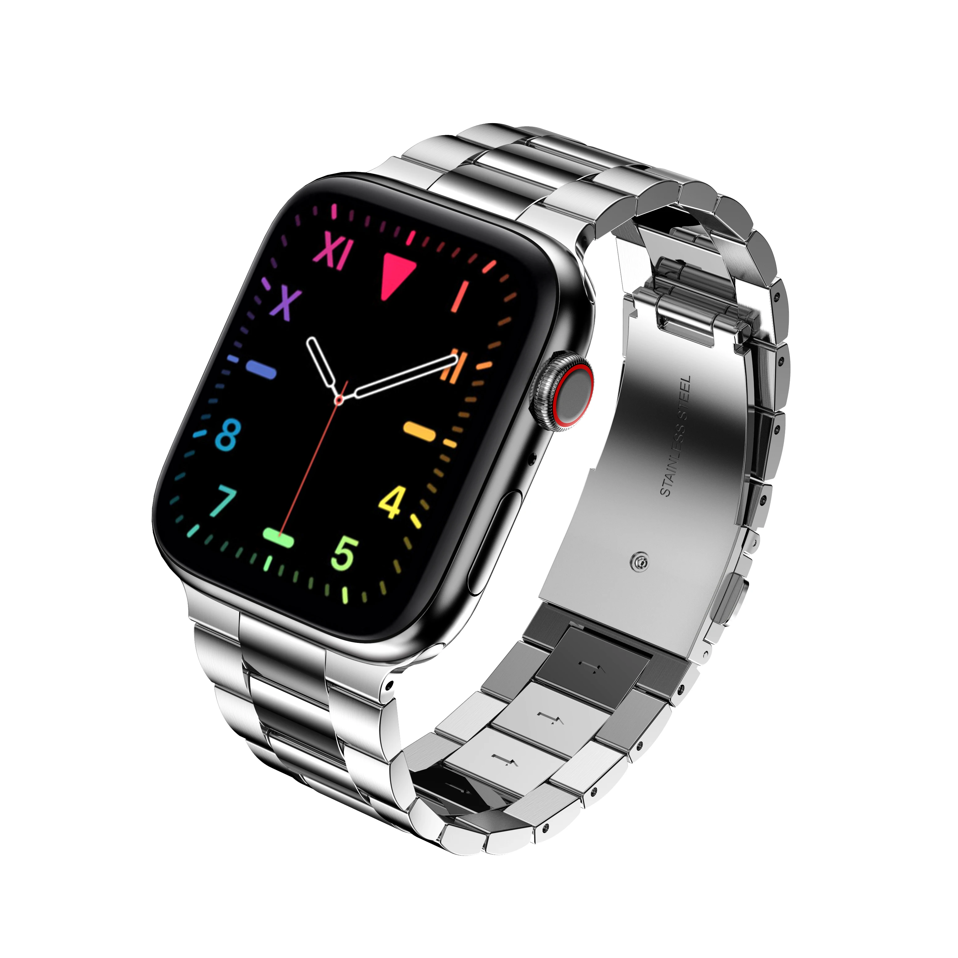 luxury adjustable metal strarp watch steel apple 45 mm case strap with best services in china