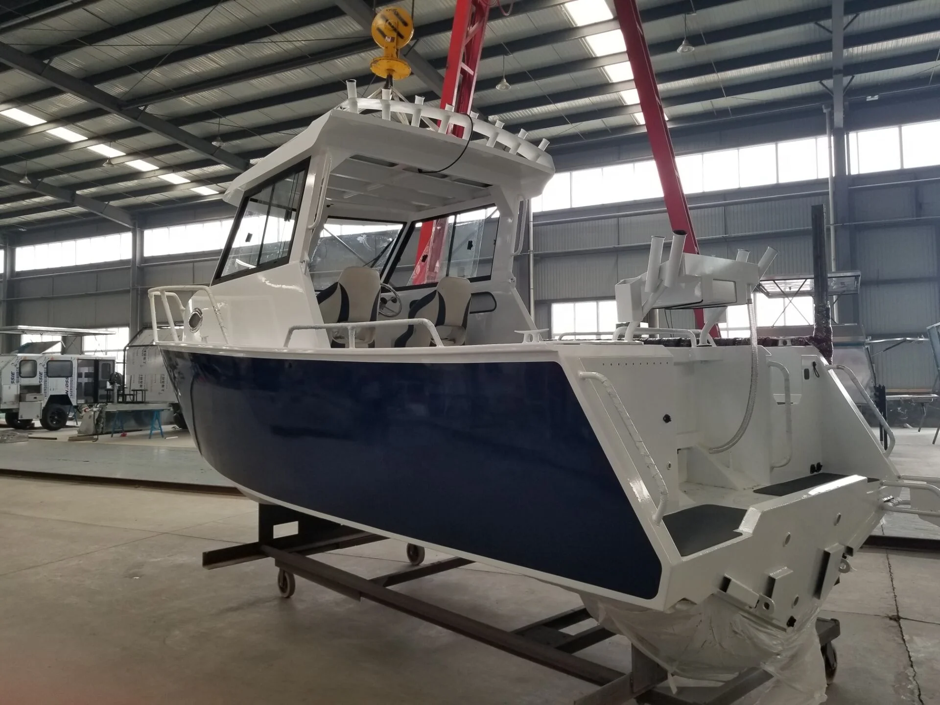 6.25m 21ft new designed fully welded luxury Cuddy Cabin Aluminum fishing boat yacht with certification