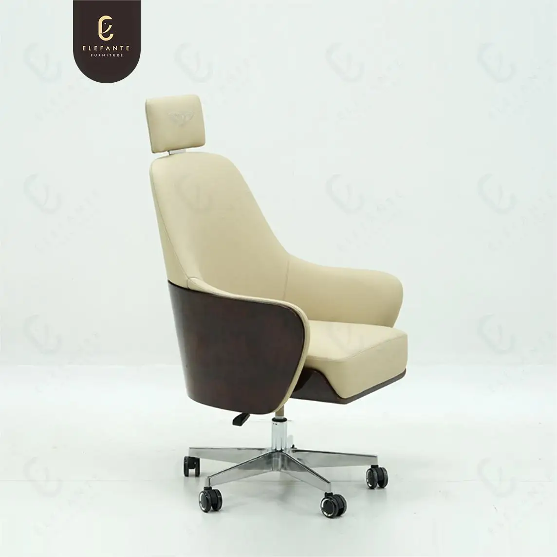 Head Support High Back Chair Stabilize Heavy Steel Lifting Cylinder Reclining Comfortable Office Chair Boss Chair