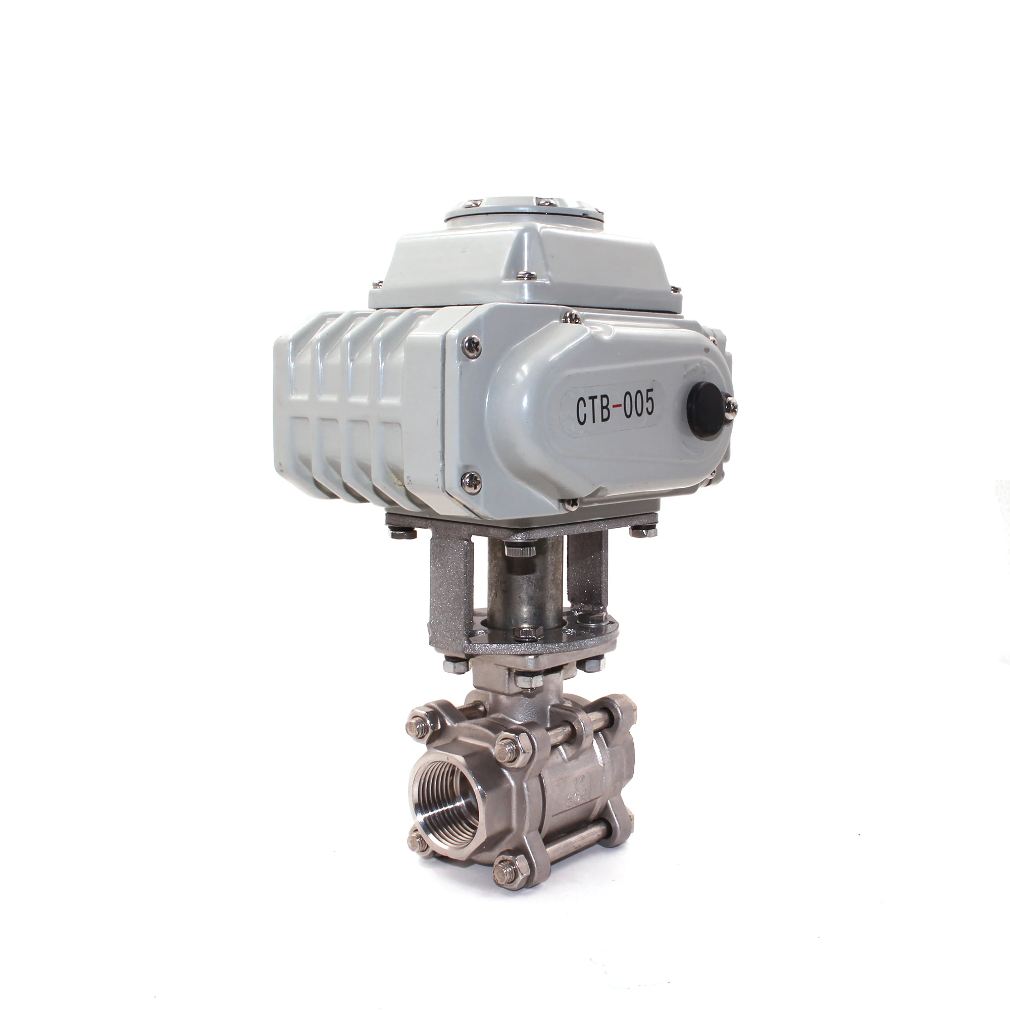 CTB005 2 Inch DN50 3 Inch DN80 Cast Iron Wafer Type Motor Control Actuator Electric Butterfly Valve