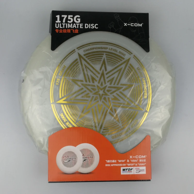 Certified by WFDF And USAU For Ultimate Disc Competition Sports 175g Ultimate Flying Disc Plastic