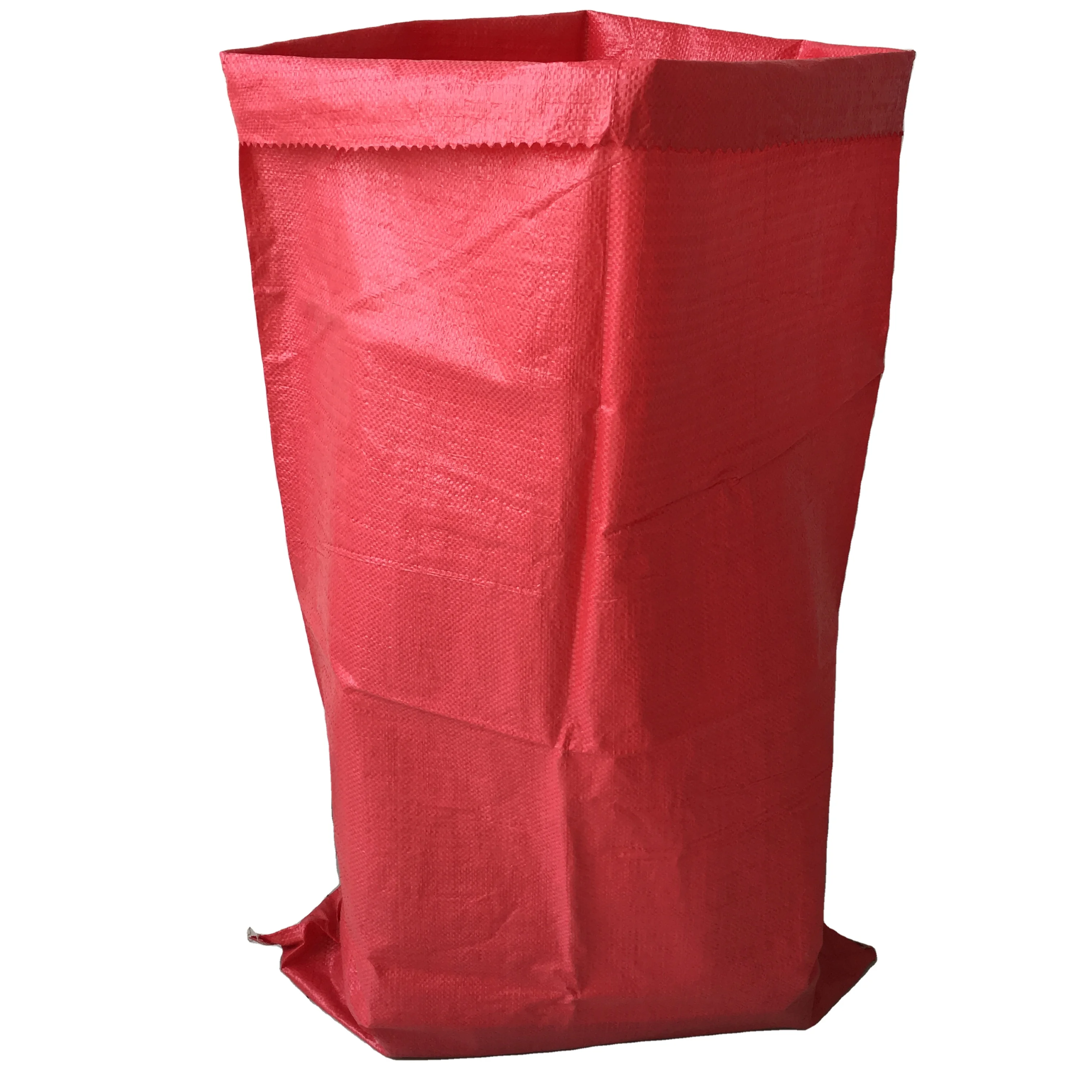 Peru red plastic polypropylene bag pp woven for packing potato agricultural product sack 25kg 50kg 100kg