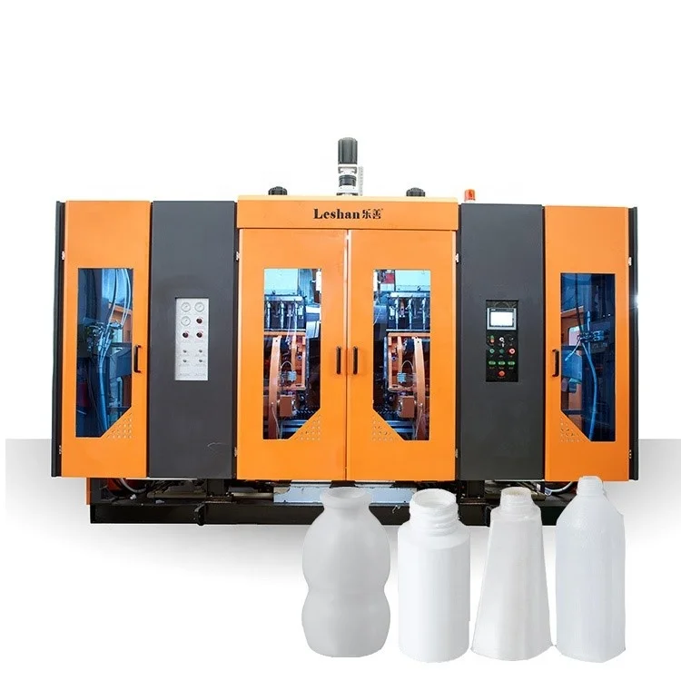High speed 4 liter motor oil blowing semi automatic blow machine for water bottle