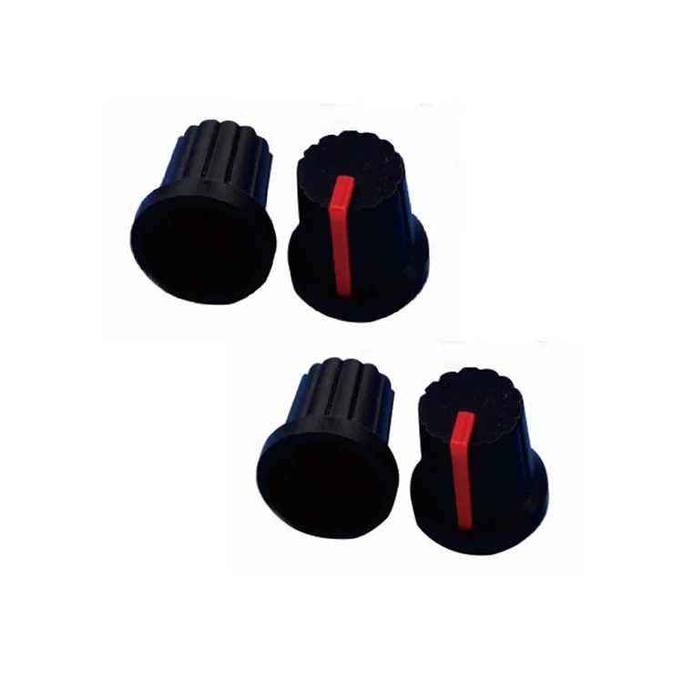 Hot Sale Guitar Plastic Threaded Knurled Potentiometer Rotary Guitar Knobs