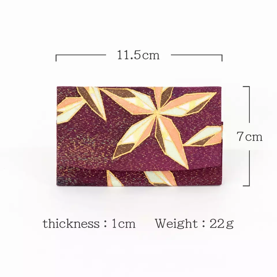 Handmade dyeing techniques business holder custom card case wallet