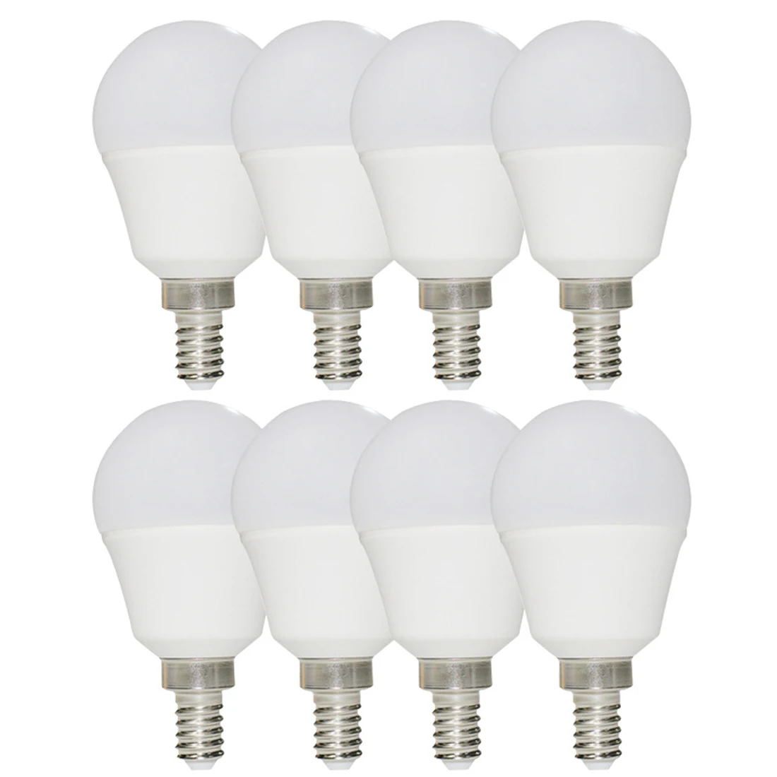 110V 120V E12 LED Bulb Lights Dimmable  From 0% to 100% G45 Small Global Bulbs Milky Frosted Cover 5W Lamps for Indoor Lighting