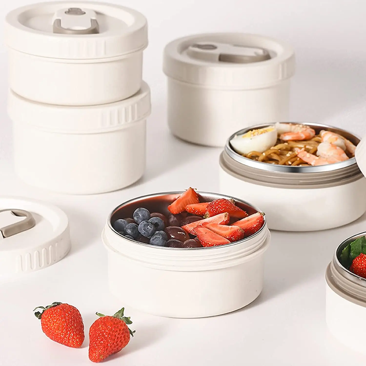 Factory Price Manufacturer Supplier Leak Proof Microwaveable Bento Box Portable Stackable Food Container Storage Lunch Box Bento