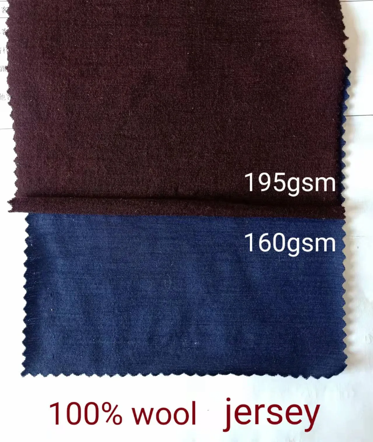 High quality merino wool knit jersey fabric for clothes