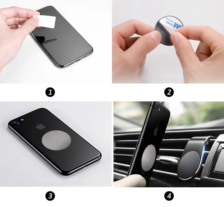 Fashion universal Car holder Mount Mobile Air Vent cell phone Magnetic Car Holder for  Android magnetic phone holder