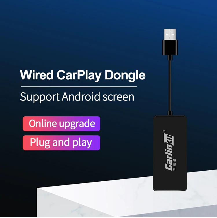 Oem Odm Carlinkit Ai Box Car Play Adapter Usb Dongl Android 4.4 Mirror Link Wired Carplay Portatil For Aftermarket Screen Apple