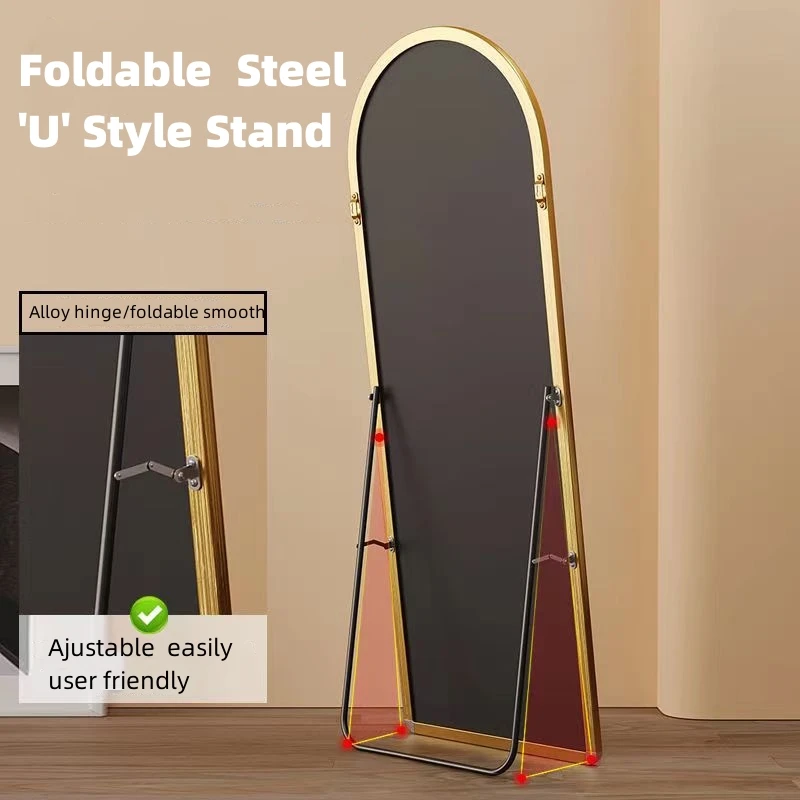 Hot Design Mural Decor Mirror Glass Sheet Modern Customized Shape Arch Standing Full Length Mirror Shower Bathroom Wall Mirror