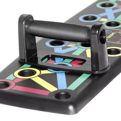 Fitness Multifunctional System 9 In 1 Foldable Muscl Power Press Rack Foldable Push Up Board Pushup Stand