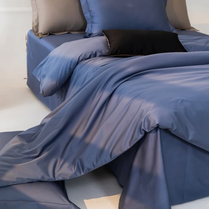 New custom size Egyptian Pima cotton silky soft breathable duvet cover set