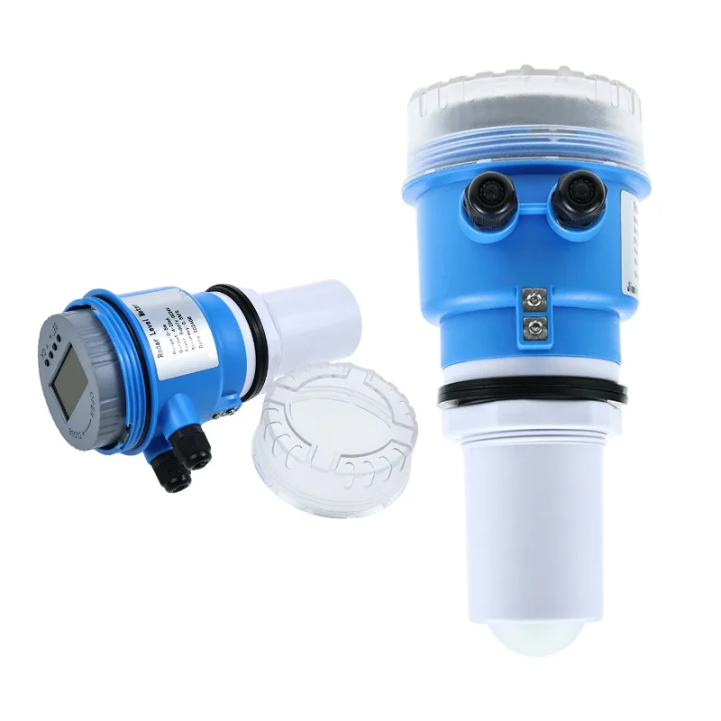 DC24V Бесконтактный радиолокационный датчик уровня воды для резервуарных жидкостей и твердых частиц передатчик