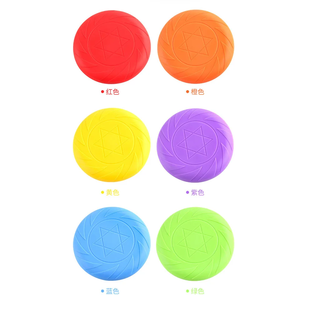 6 Pieces in 1Set Ultimate Soft Food Grade Frisbeed Disc Team Sport Toys for Adults Outdoor Game Flying Disc