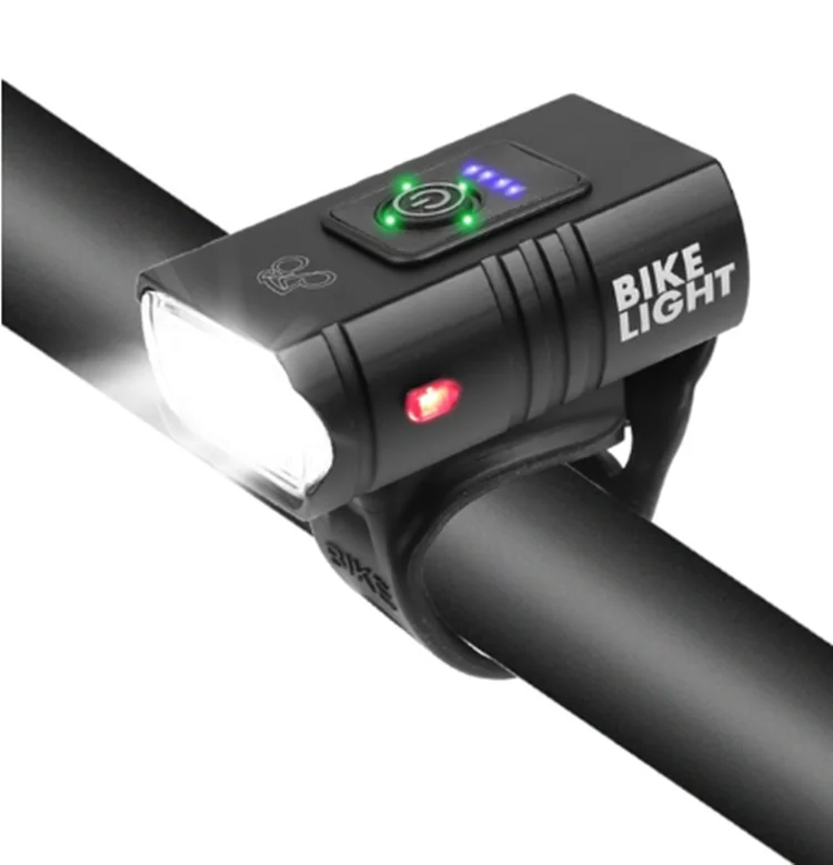Led Bicycle Bike Front Light Power Display MTB Mountain Waterproof Usb Cycling LED Bike Frame Lamp