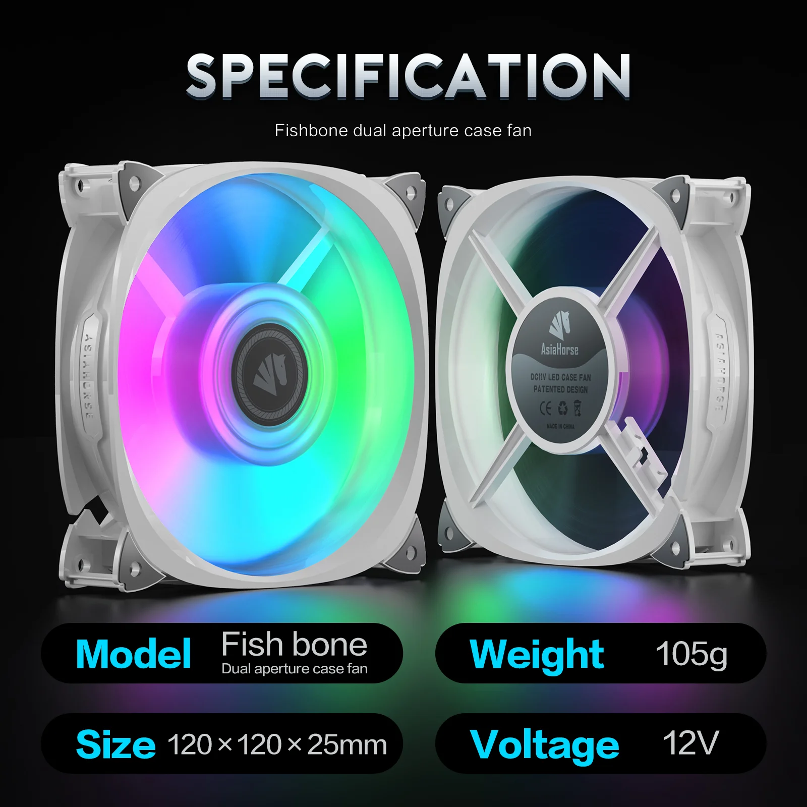120mm led cooling case fans radiator computer rgb fan for pc