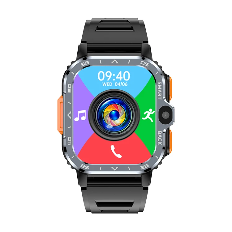 High Quality Waterproof PGD Watch Anti-lost GPS Tracker 2.03inch Large HD Screen Dual Camera SIM card Slot 4G Smartwatch