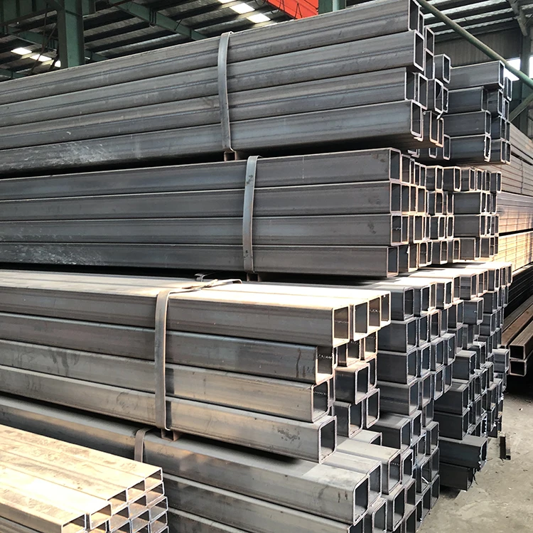 Black Carbon Square Tube Hollow carbon steel pipe fittings Section Square And Rectangular Steel Pipe