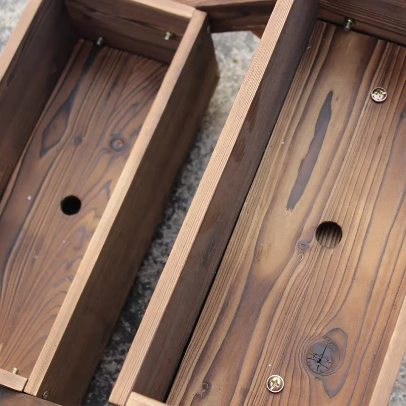 Индивидуальный домашний садовый декор плантатор деревянный цветок тележка половина ствол