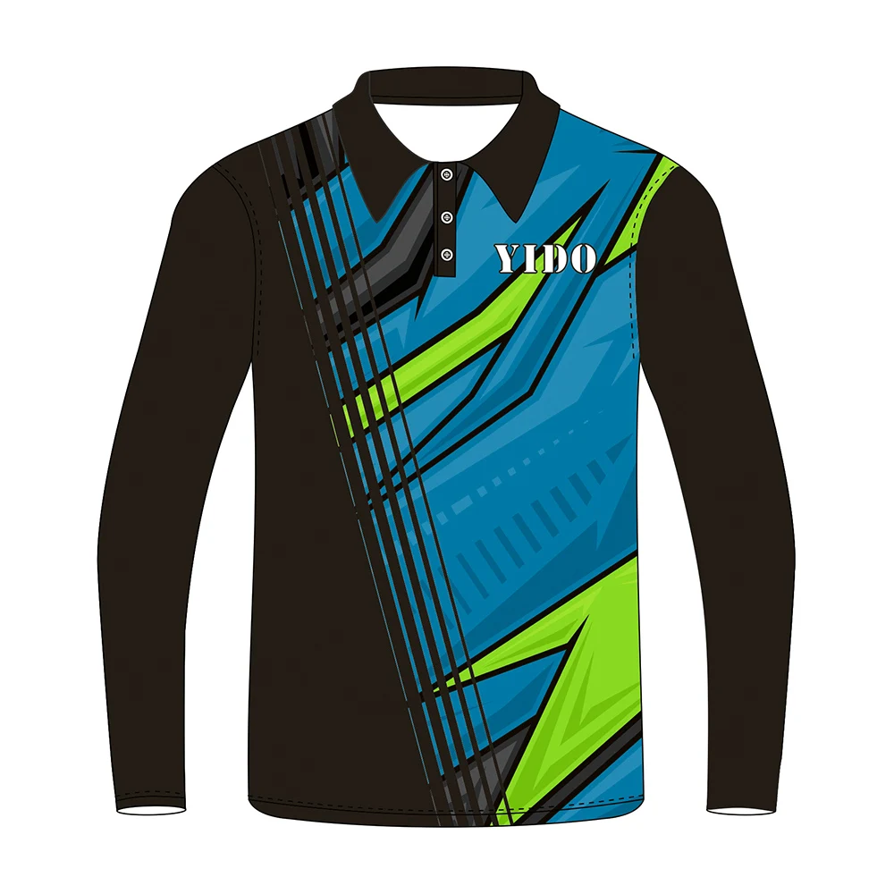 Wholesale China New Design Cricket Jerseys Digital Print Sport Cricket T shirts Long Hand