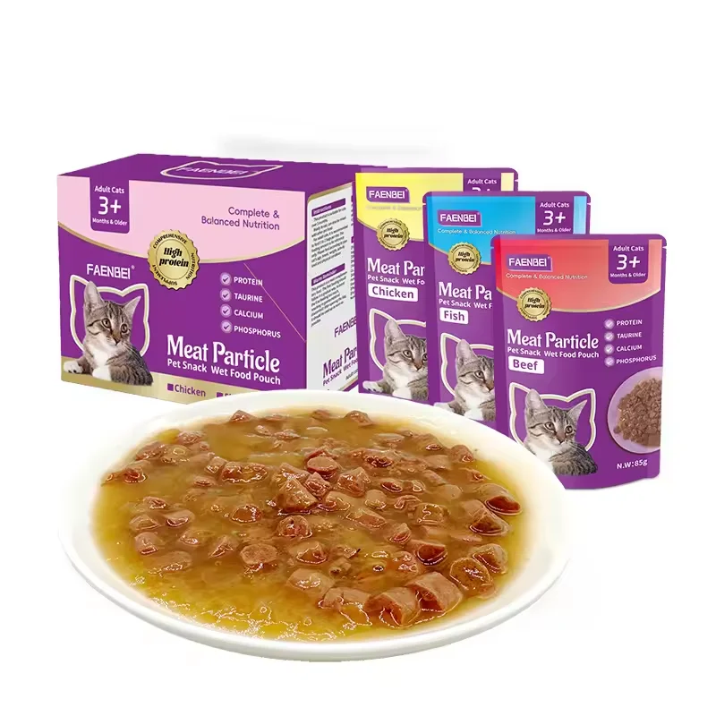 Цельнозерновые котята кошачьи нежные влажные корма с куриным мешочком в молочном коктейле 85 гр
