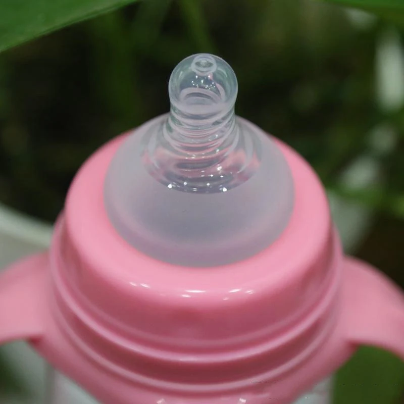 BPA Free 8oz double wall insulated thermos stainless steel baby feeding drink milk bottle with silicone nipple