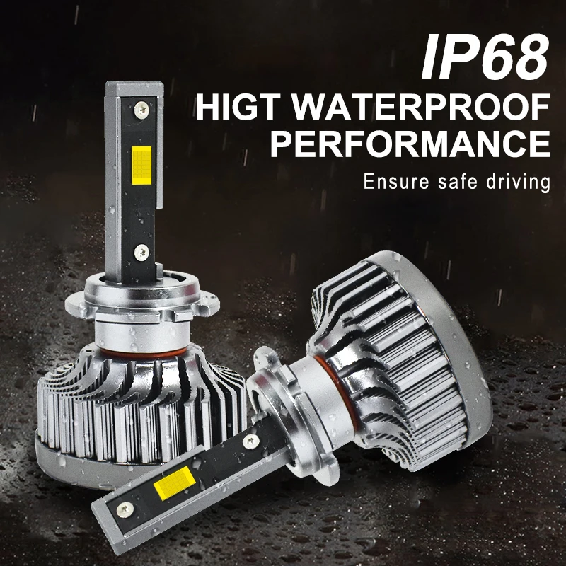 Conpex Universal D1S D2S 100W Super bright Aluminum Housing Csp Chip Auto Led Headlight Bulb Waterproof IP68 Led Headlamp
